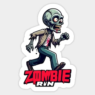 Zombie Run Sticker